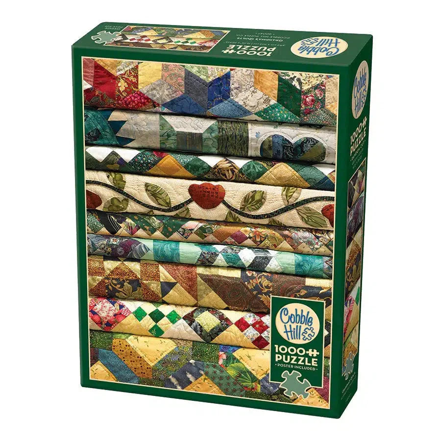 Grandma's Quilts 1000 Piece Jigsaw Puzzle Cobble Hill (ONLINE ORDER ONLY)