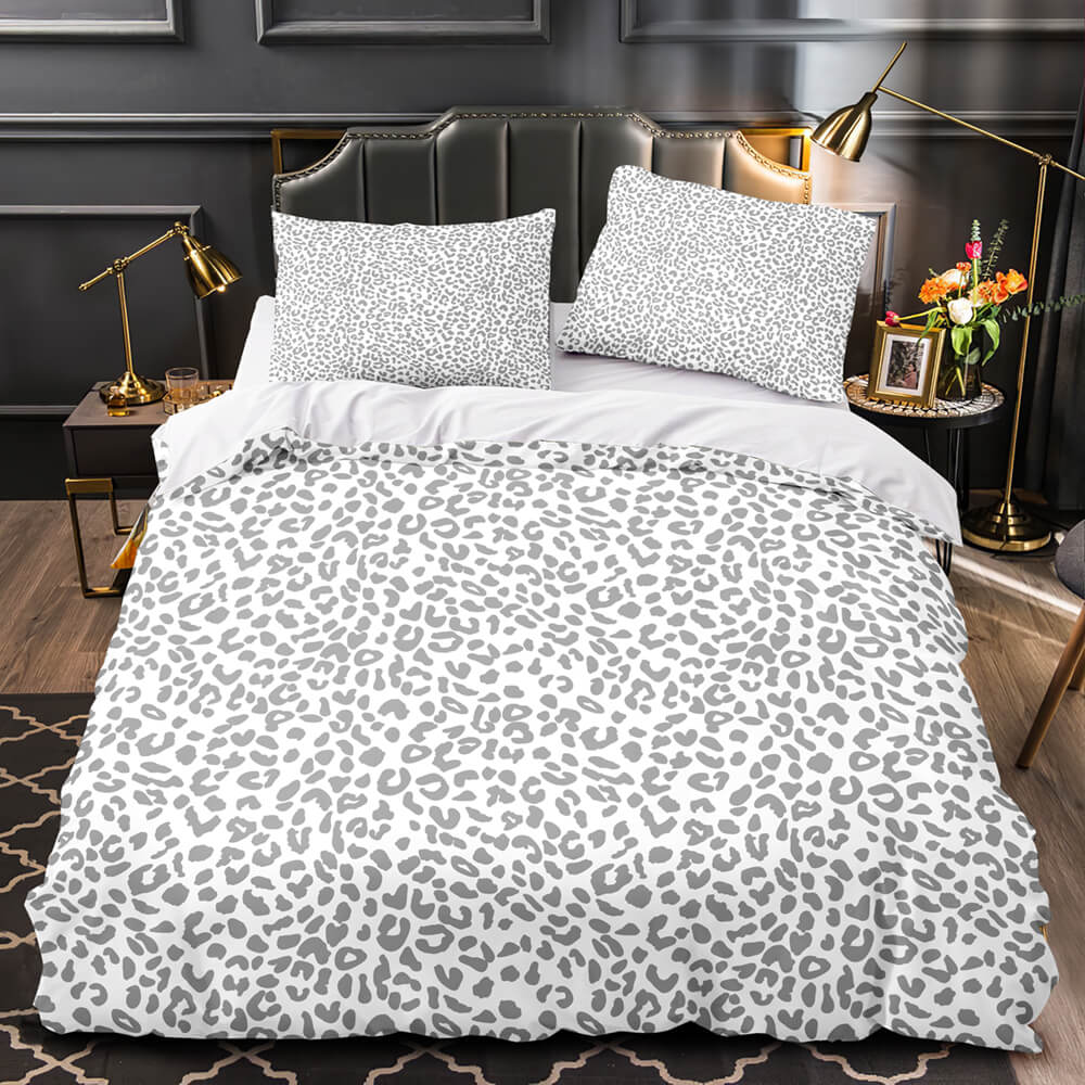 Leopard Graphic Print Bedding Set Duvet Cover Without Filler (Online Order Only)