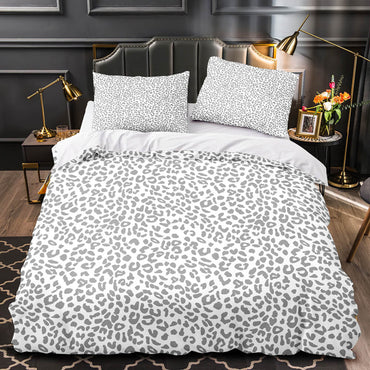 Leopard Graphic Print Bedding Set Duvet Cover Without Filler (Online Order Only)