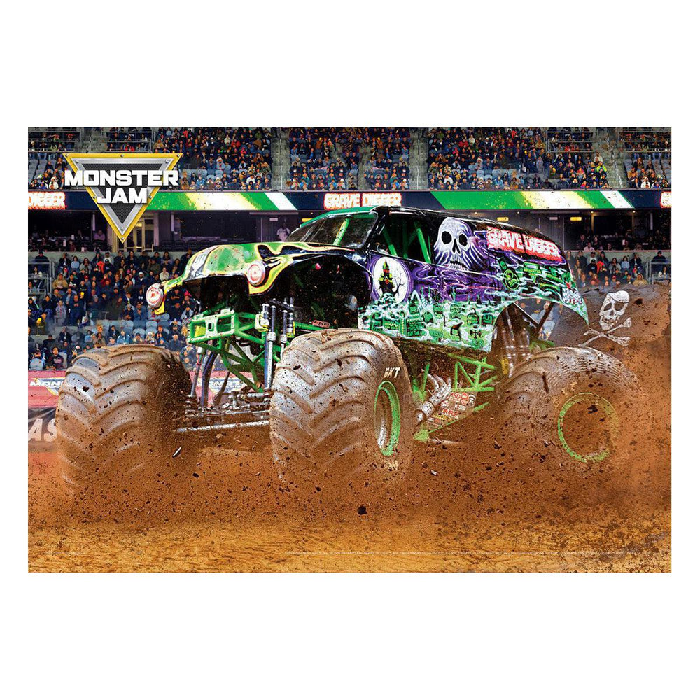 Grave Digger Monster Jam 550 Piece Jigsaw Puzzle in Tin Eurographics (ONLINE ORDER ONLY)