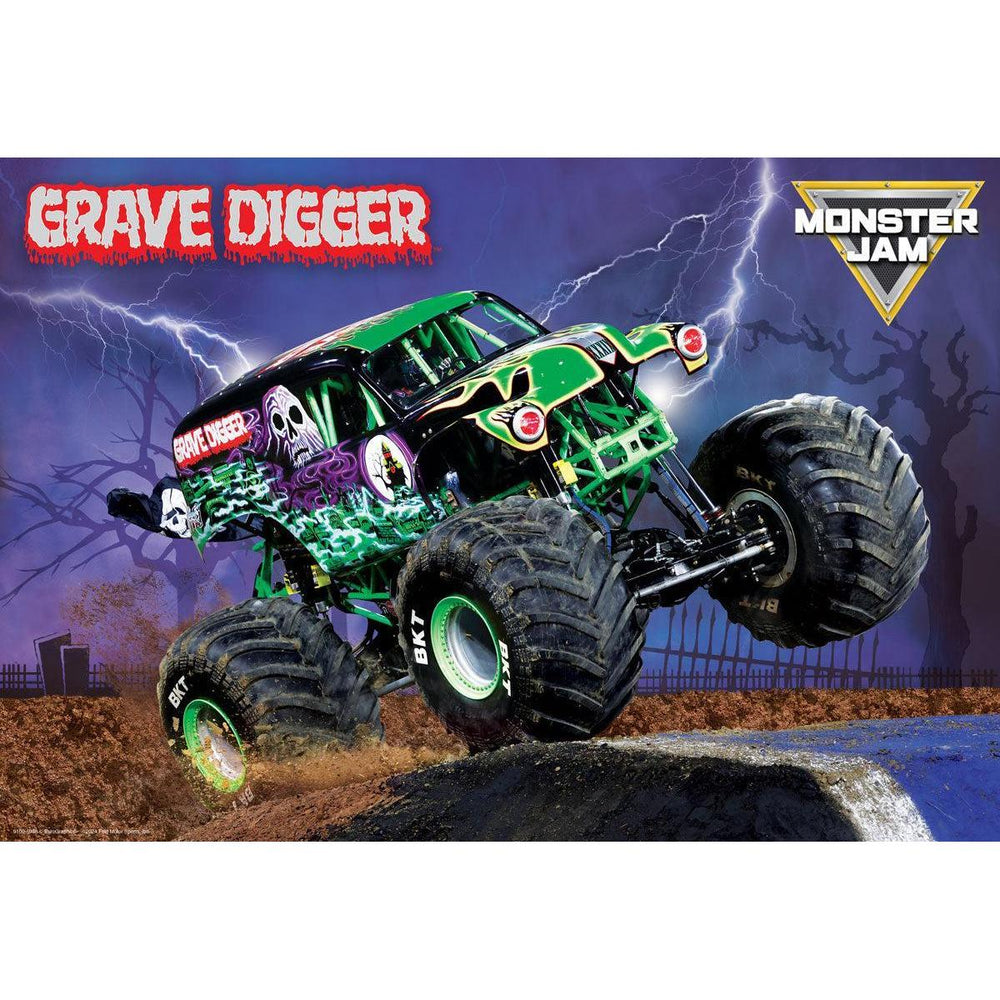 Grave Digger Monster Jam Lunch Bag & 100 Piece Jigsaw Puzzle Eurographics (ONLINE ORDER ONLY)