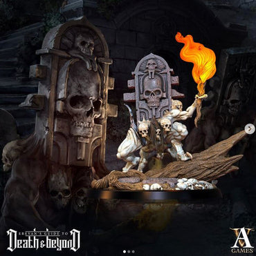 3D Printed Archvillain Games Gravestone Crawler Death and Beyond 28 32mm D&D (Online Only)