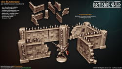 3D Printed Artisan Guild Graveyard Ruins The Bloodhunt 28mm 32mm (Online Only)