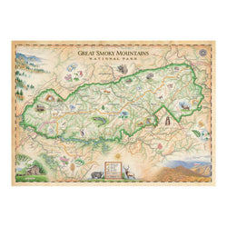 Great Smoky Mountains National Park 1000 Piece Jigsaw Puzzle Xplorer Maps (ONLINE ORDER ONLY)