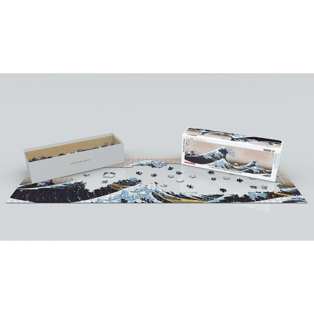 Great Wave off Kanagawa 1000 Piece Panoramic Jigsaw Puzzle Eurographics (ONLINE ORDER ONLY)