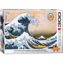 Great Wave off Kanagawa 300 Large Piece 3D Lenticular Jigsaw Puzzle Eurographics (ONLINE ORDER ONLY)