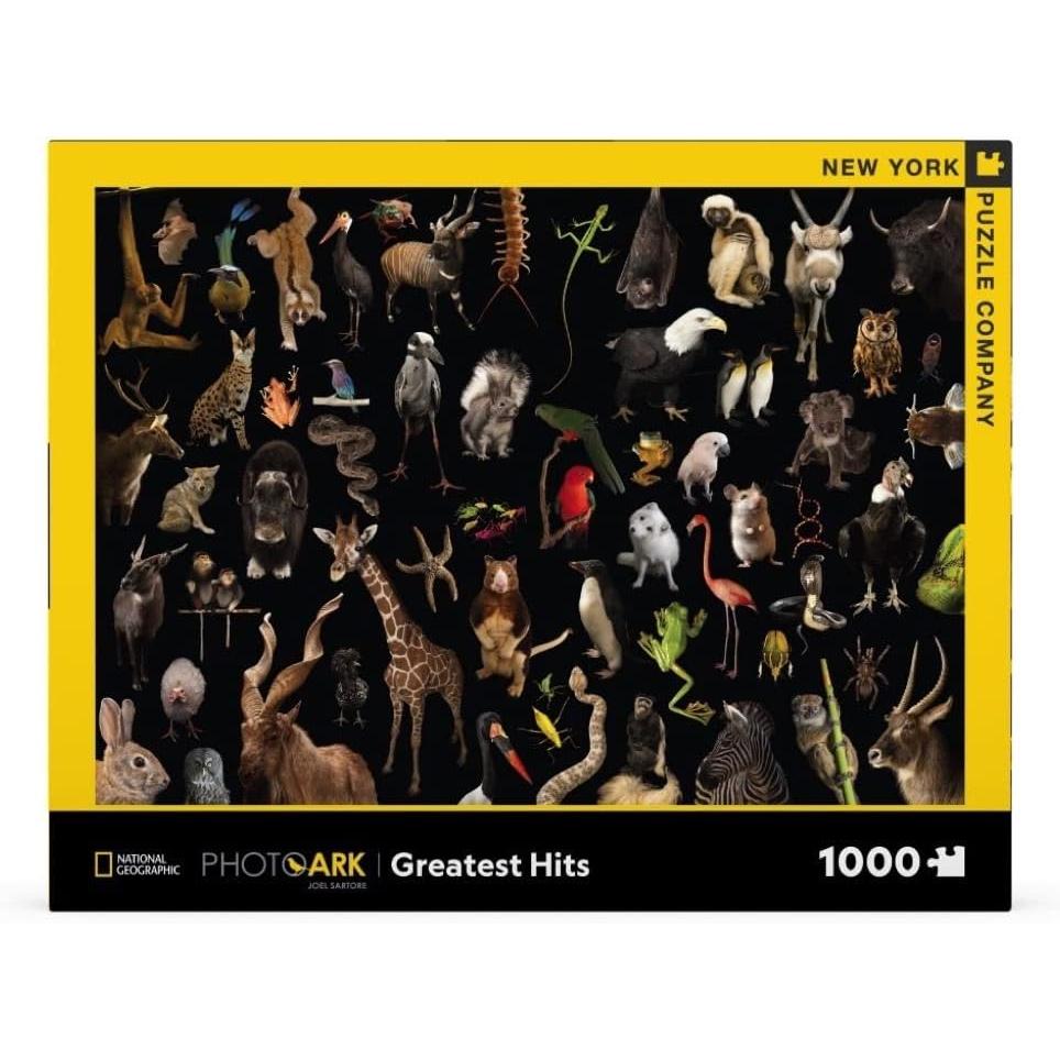 Greatest Hits National Geographic Photo Ark 1000 Piece Jigsaw Puzzle NYPC (ONLINE ORDER ONLY)