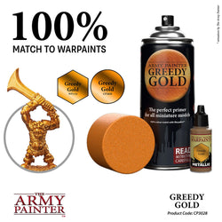 Army Painter Colour Primer: Greedy Gold (ONLINE ORDER ONLY)