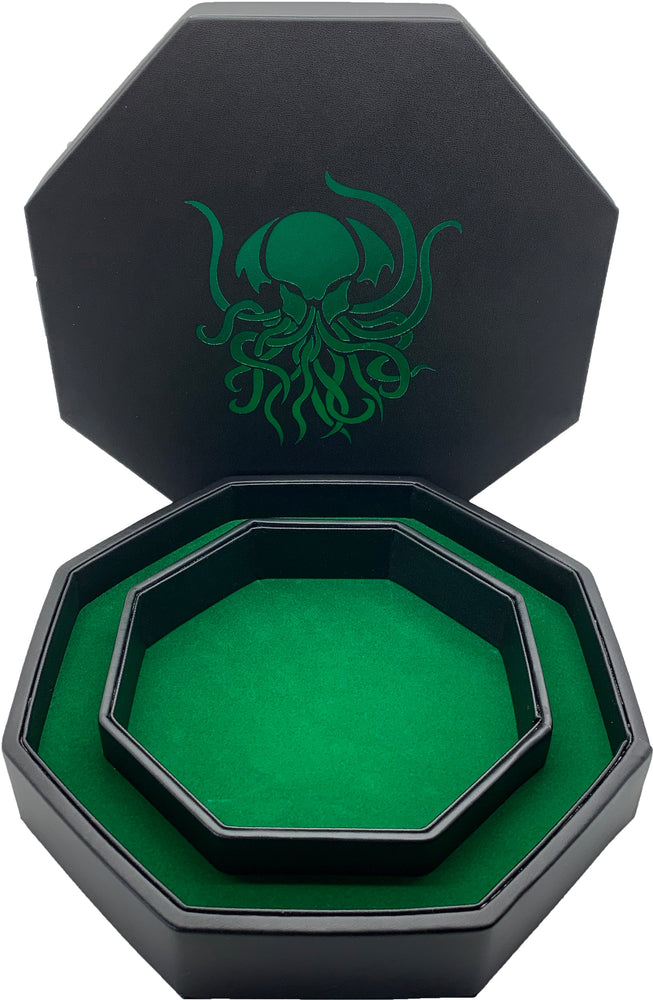 Green Cthulhu - Tray of Holding™ Dice Tray by Norse Foundry (ONLINE ORDER ONLY)