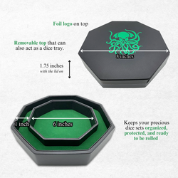 Green Cthulhu - Tray of Holding™ Dice Tray by Norse Foundry (ONLINE ORDER ONLY)
