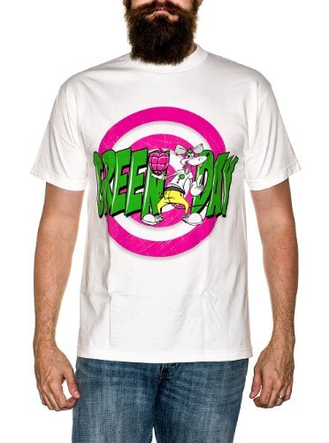 Green Day Rat Men'S T-Shirt, White, Medium [T-Shirt] (ONLINE ORDER ONLY)