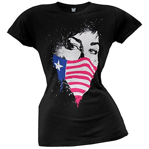 Juniors: Green Day - American Mask Juniors (Slim) T-Shirt Size L [T-Shirt] (ONLINE ORDER ONLY)