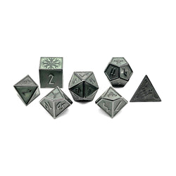 Green Slime Norse Themed Metal Dice Set (Online Only)