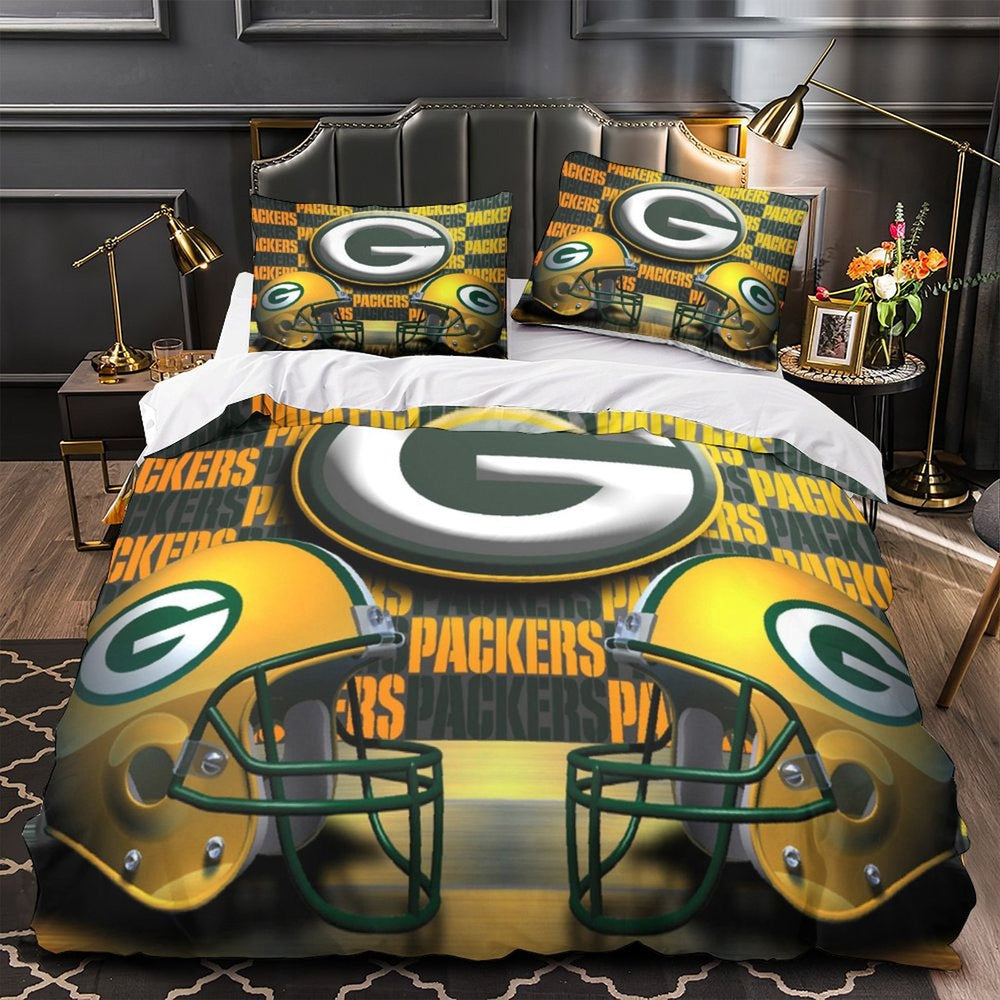 Green Bay Packers Bedding Set Duvet Cover Without Filler (Online Order Only)
