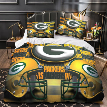 Green Bay Packers Bedding Set Duvet Cover Without Filler (Online Order Only)