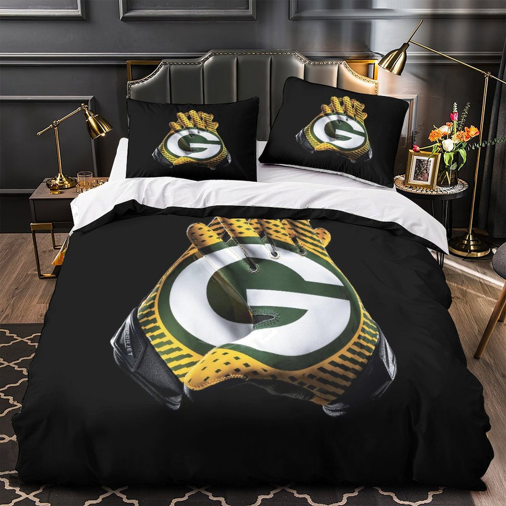 Green Bay Packers Bedding Set Duvet Cover Without Filler (Online Order Only)
