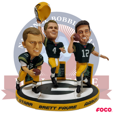 Green Bay Packers Triple Bobblehead Puzzle Set (ONLINE ORDER ONLY)