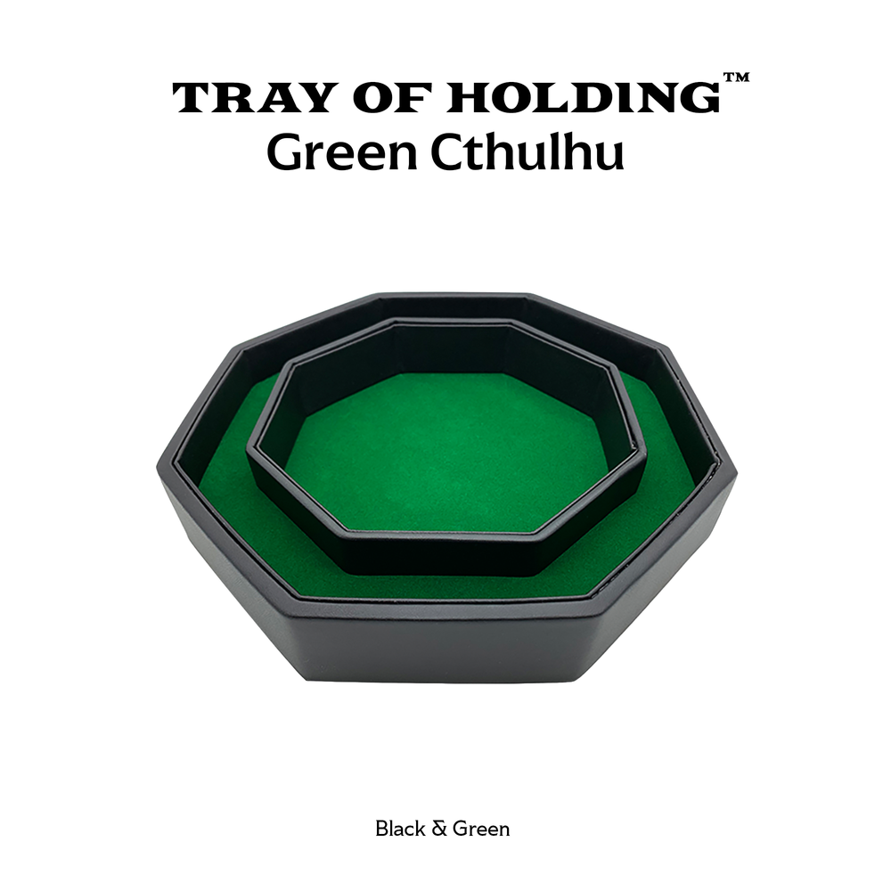 Green Cthulhu - Tray of Holding™ Dice Tray by Norse Foundry