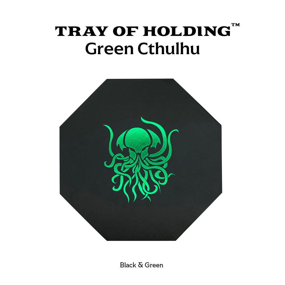 Green Cthulhu - Tray of Holding™ Dice Tray by Norse Foundry