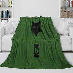 Green Lantern Blanket Flannel Throw Kids Room Decoration (ONLINE ORDER ONLY)