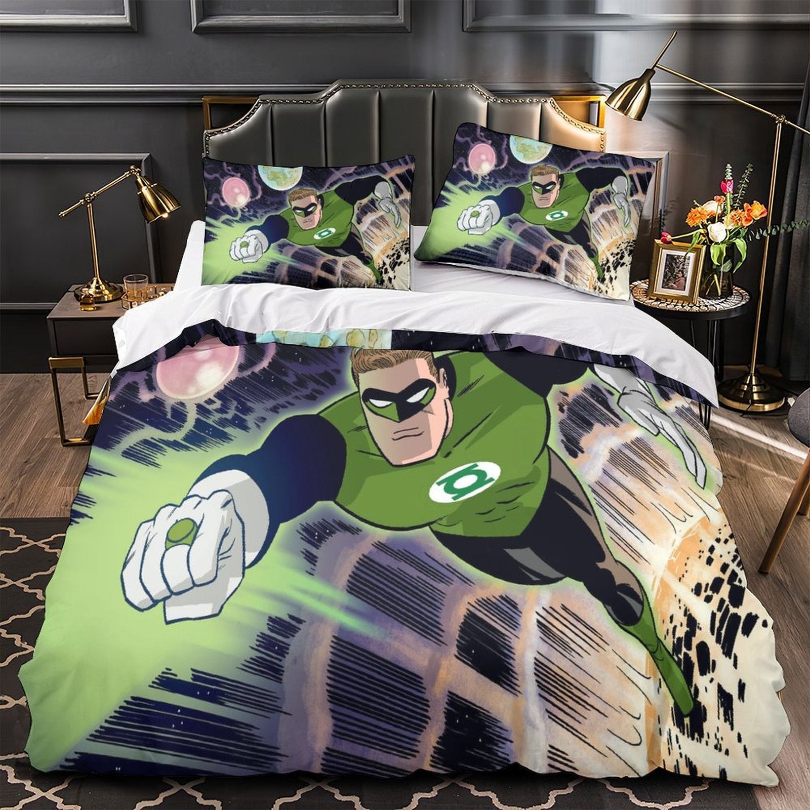 Green Lantern Duvet Cover Bedding Set Without Filler (ONLINE ORDER ONLY)