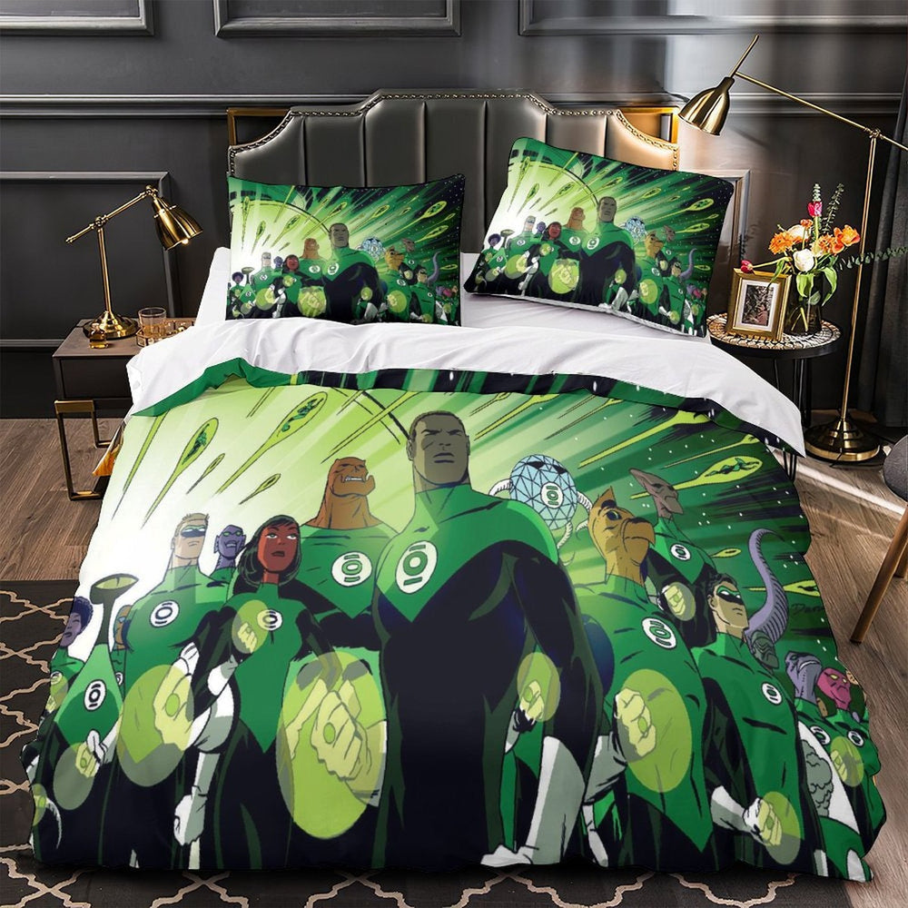 Green Lantern Duvet Cover Bedding Set Without Filler (ONLINE ORDER ONLY)