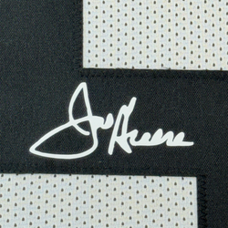 Framed Facsimile Autographed Mean Joe Greene 35x39 Pittsburgh White Reprint Laser Auto Football Jersey (ONLINE ORDER ONLY)