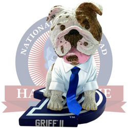 Griff II Drake Bulldogs Blue Tie Bobblehead (Presale) (ONLINE ORDER ONLY)