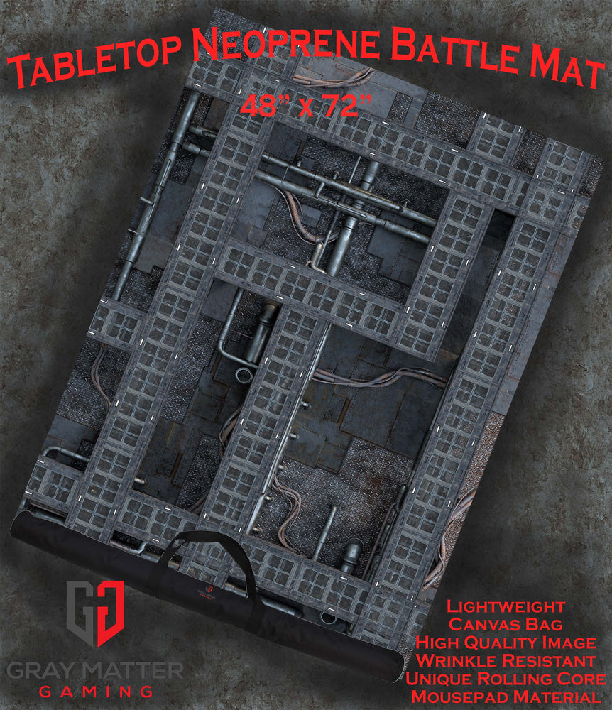Grimdark Station - Neoprene Battle Mat with Bag