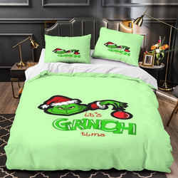 Grinch Duvet Cover Kids Room Bedding Set Without Filler (ONLINE ORDER ONLY)