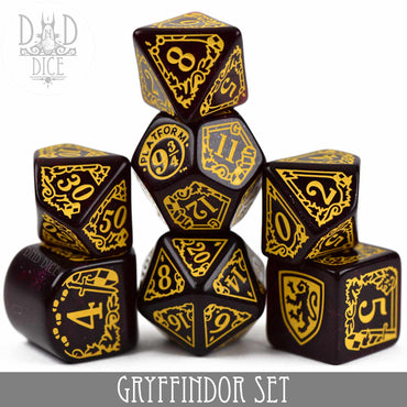Harry Potter - Gryffindor Dice Set (Online Order Only)