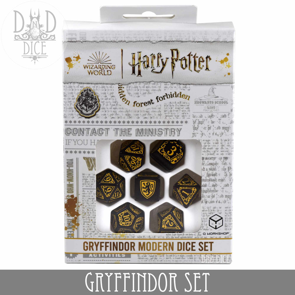 Harry Potter - Gryffindor Dice Set (Online Order Only)