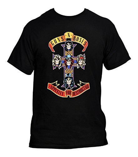Men'S Guns N' Roses Cross T Shirt, Black, Xx-Large [T-Shirt] (ONLINE ORDER ONLY)