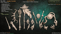 3D Printed Artisan Guild Swamp Gurunda Weapons Swamp Gurunda 28mm 32mm (Online Only)