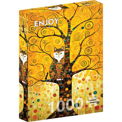 Gustav Klimt's Cat in the Tree of Life 1000 Piece Jigsaw Puzzle Enjoy (ONLINE ORDER ONLY)