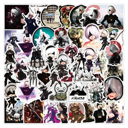 NieR:Automata Stickers Set - Laptop, Skateboard, Guitar, Phone, Waterproof Decals (Online Order Only)