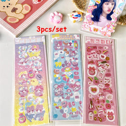 3pcs/5pcs/6pcs Full Set Series Cute Korean idol card Decorative Stickers DIY Scrapbooking Diary Album Sticker Stationery (ONLINE ORDER ONLY)