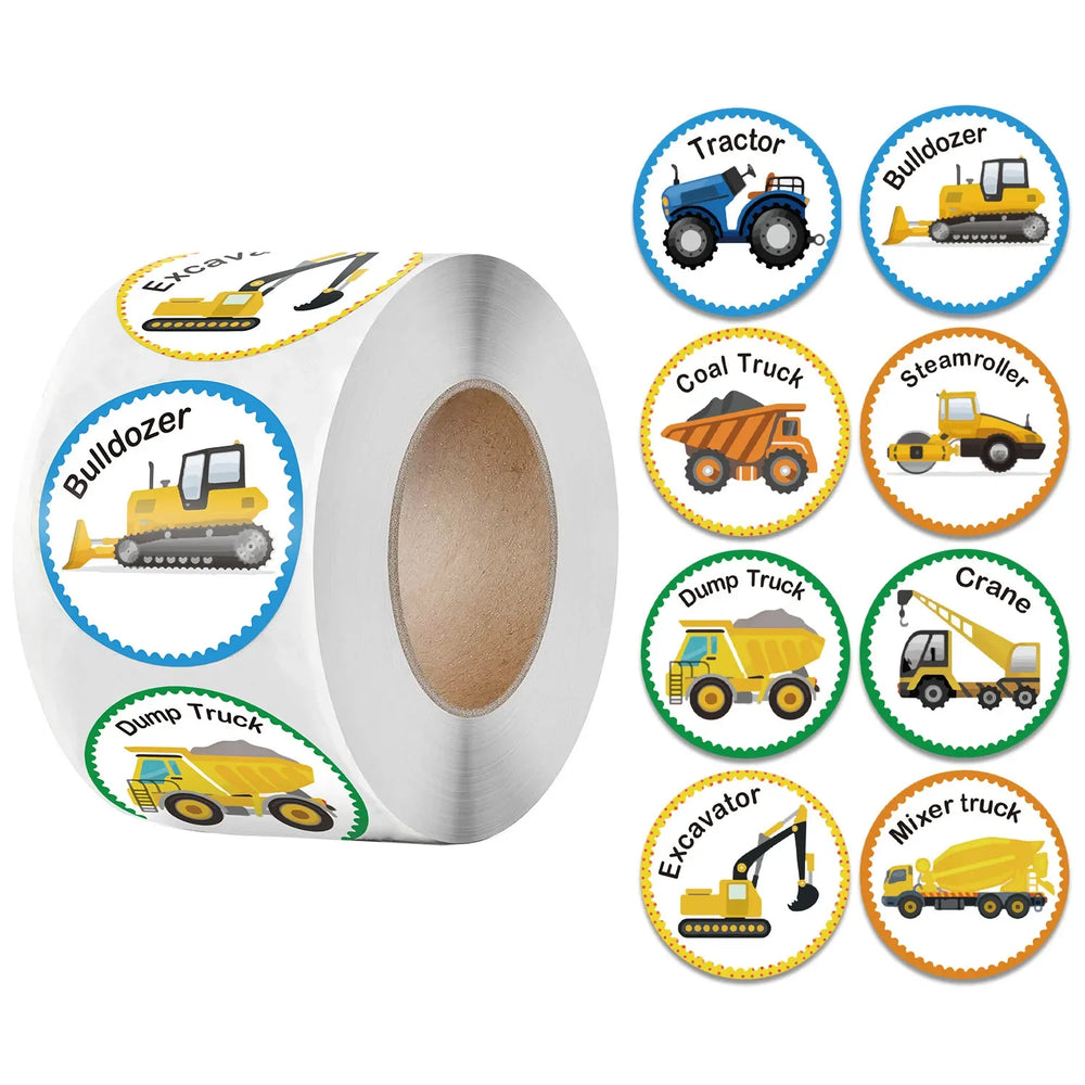 100-500PCS Car Children's Toy Gift Reward Sticker Office Stationery Decoration Label Birthday Party Gift Sealing Sticker (Online Order Only)