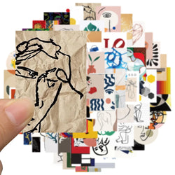 Abstract Art Stickers 10/30/65PCS for Luggage, Laptop, Kids, DIY, Graffiti Decals (Online Order Only)