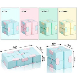 Infinity Cube (4 Colors) Toy for Reducing Stress and Anxiety Fidget Toy (Online Only)