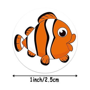 100-500pcs Cute Cartoon Starfish Stickers Children Reward Label Encouragement Scrapbooking Decoration Stationery Sticker (Online Order Only)