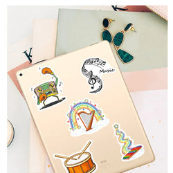 10/30/50PCS Punk Rock Band Music Graffiti Stickers Decals Laptop Travel Luggage Bike Skateboard Phone Car Cartoon Cool Sticker (ONLINE ORDER ONLY)