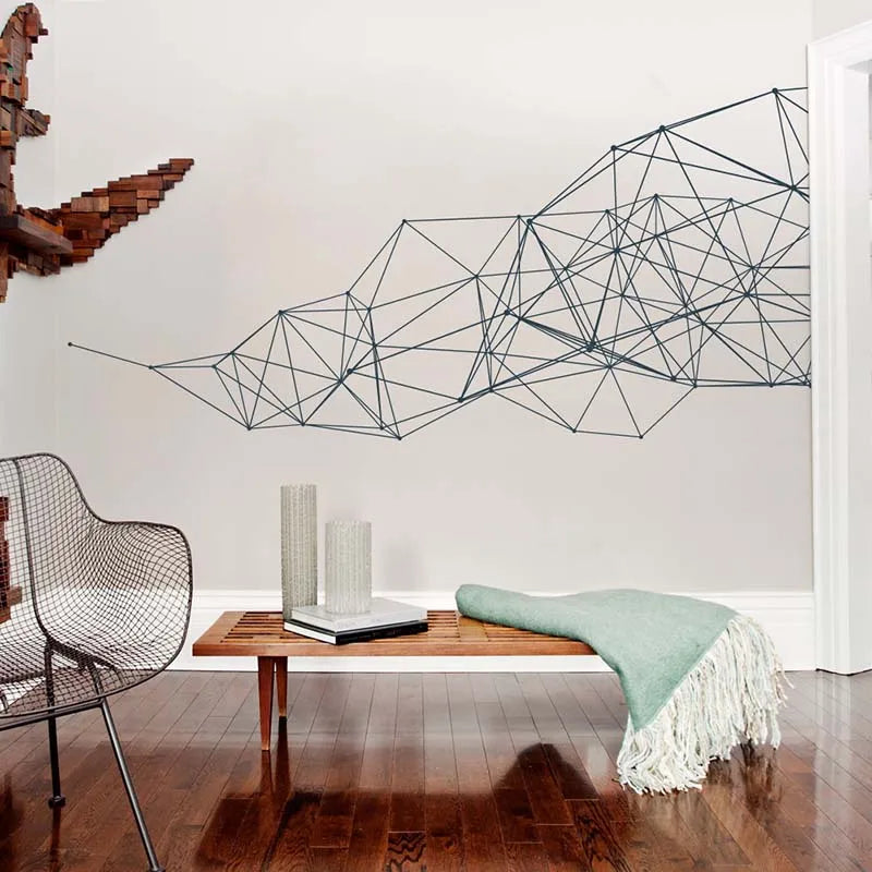 Geometric Abstract Wall Decal Vinyl Decor (ONLINE ORDER ONLY)