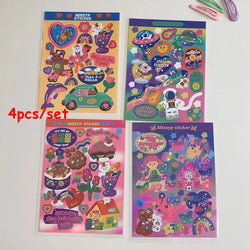 3pcs/5pcs/6pcs Full Set Series Cute Korean idol card Decorative Stickers DIY Scrapbooking Diary Album Sticker Stationery (ONLINE ORDER ONLY)