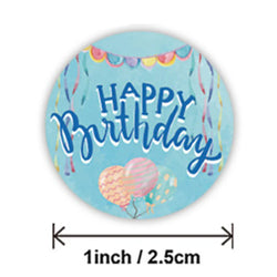 100-500pcs Happy Birthday stickers Gift packaging Sealing Label DIY Party decoration Self-adhestive Handmade Stationery Sticker (ONLINE ORDER ONLY)