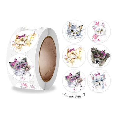 100-500pcs Teacher Reward Sticker Fun Motivation Cat Dog Sticker for School Teacher Student Stationery Stickers Kids (ONLINE ORDER ONLY)