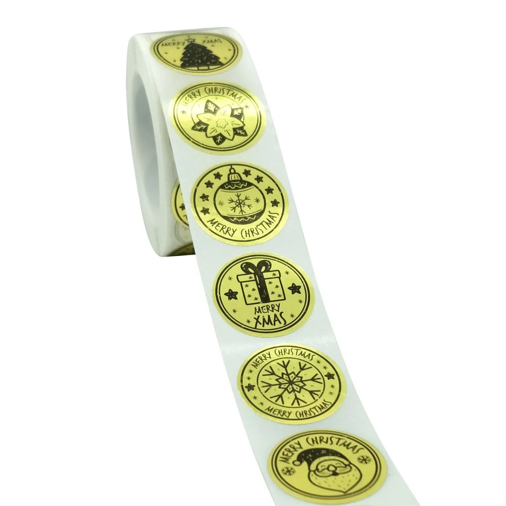 100-500pcs Thank You Stickers Free gift Gold Craft Handmade Sticker Circle Thank You Stickers For Business Card Sealing Labels (ONLINE ORDER ONLY)