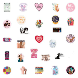 10/50/100PCS Girl Power Feminist Stickers Laptop Skateboard Phone Water Bottle Bike Waterproof Graffiti Sticker Decal Kid Toy (ONLINE ORDER ONLY)