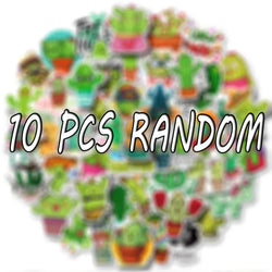 Cartoon Cactus Stickers for Car, Skateboard, Luggage, Graffiti (10/30/50PCS) (Online Order Only)