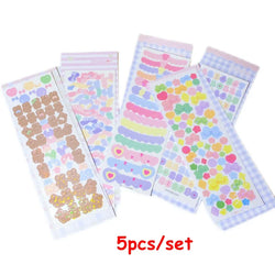 3pcs/5pcs/6pcs Full Set Series Cute Korean idol card Decorative Stickers DIY Scrapbooking Diary Album Sticker Stationery (ONLINE ORDER ONLY)